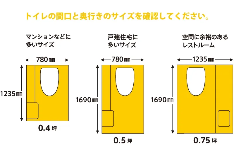 ショールーム トイレ寸法