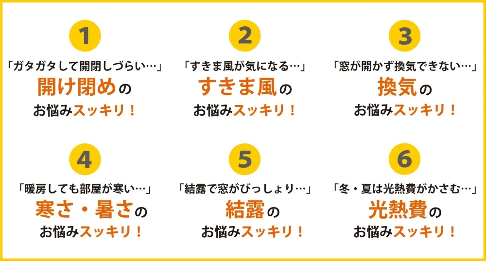 取替窓-6つの悩み